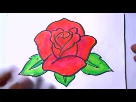 This tutorial was designed for budding artists of all ages. How to Draw a Rose Coloring | YZArts - YouTube