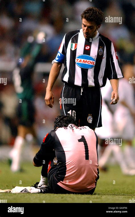 Juventus Captain Alessandro Del Piero Tries To Console Teammate