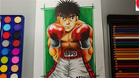 Drawing Hajime No Ippo Knockout Batang 90s Anime Youtube