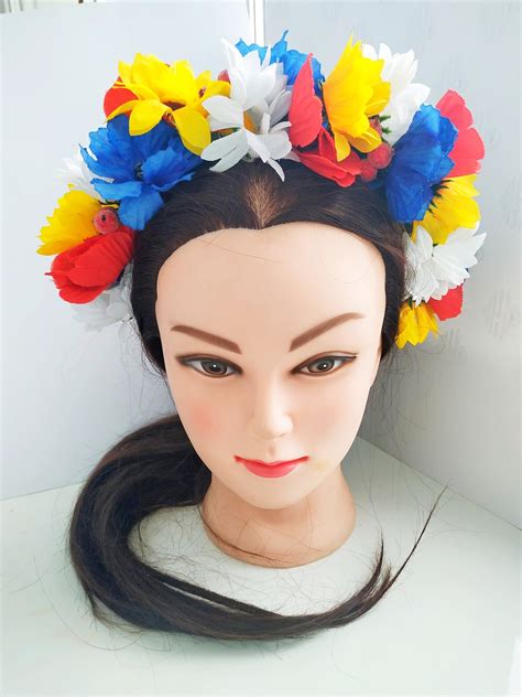 Ukrainian Wreath Flower Headdress Head Vinok Floral Hoop Etsy