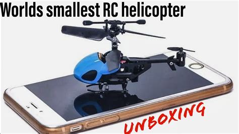 Worlds Smallest Rc Helicopter Youtube