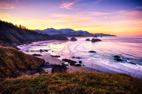 Cannon Beach Oregon Sunset Landscape Wallpapers Hd Desktop And Mobile Backgrounds