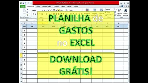Planilha De Gastos Mensais No Excel Para Download GrÁtis Como Fazer