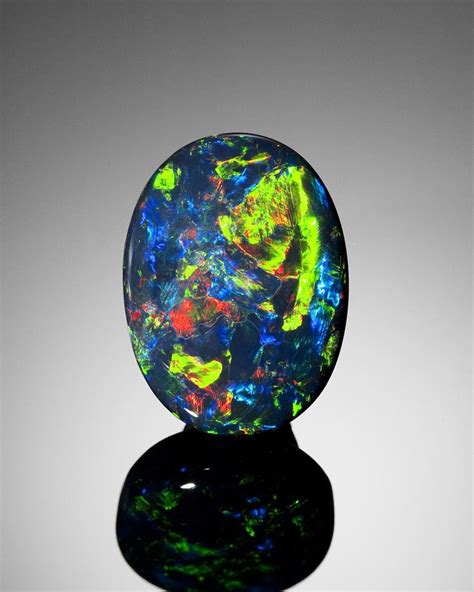 Exceptional And Rare Black Opal From Lightning Ridge New South Wales