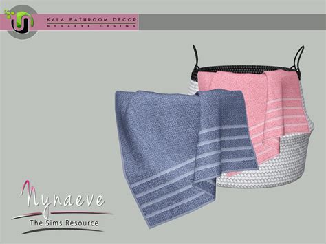The Sims Resource Kala Bathroom Towel V1 Basket