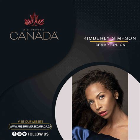 Getting To Know Our National Delegates Kimberly Simpson Miss Universe Canada