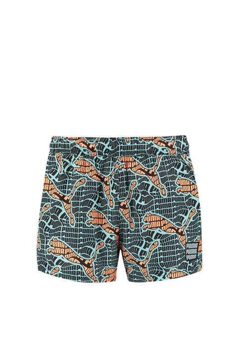 Шорти для плавання Swim Mens Cat Logo All Over Print Short Shorts Puma