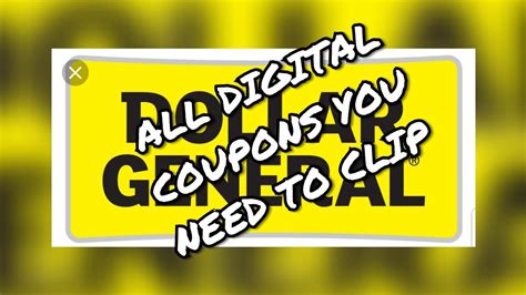 dollar general best deals and all digital coupons you must clip now youtube