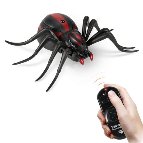 Infrared Remote Control Simulation Black Widow Spider Terrifying Ghost