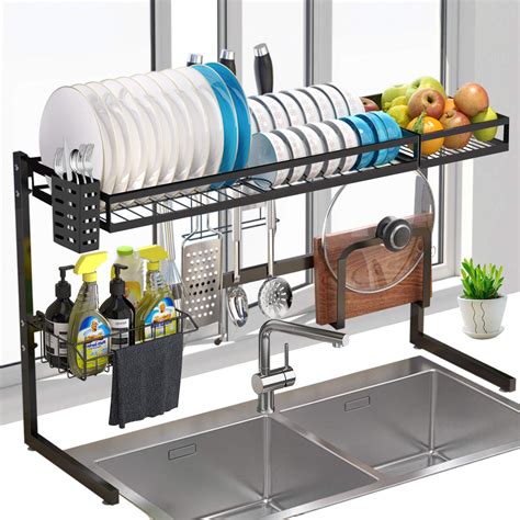 Dish racks all departments deals audible books & originals alexa skills amazon devices amazon pharmacy amazon warehouse appliances apps & games arts, crafts & sewing automotive parts & accessories baby beauty. Amazon Shoppers Love This G Ting Over-Sink Dish Rack ...
