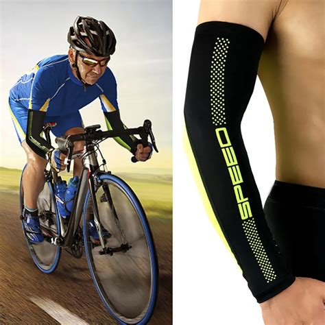 Men Women Cycling Running Bicycle Uv Sun Protection Cuff Cover Sport Running Arm Warmers Men