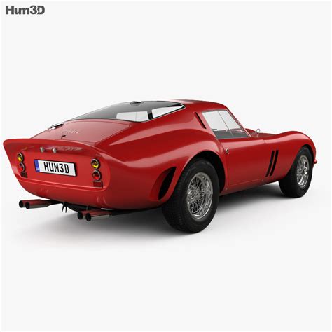 Dimensions, wheel and tyres, suspension, and performance. Ferrari 250 GTO (Series I) 1962 3D model - Vehicles on Hum3D