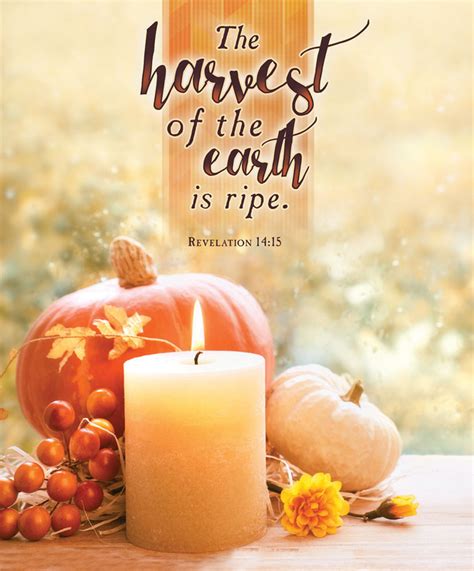 Church Bulletin 14 Fall And Thanksgiving The Harvest Pack Of 100