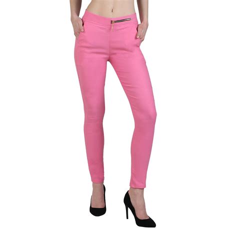 Makxziya Cotton Lycra Jeggings Pink Buy Makxziya Cotton Lycra Jeggings Pink Online At Best