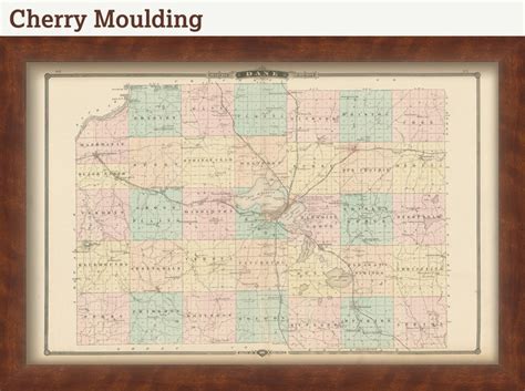 Dane County Wisconsin 1878 Map Replica Or Genuine Original Etsy
