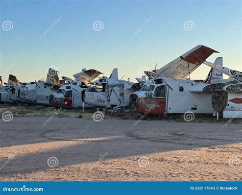 Airplane Boneyard Amarg In Tucson Arizona At The Davis Monthan Air