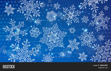 Snowflakes Festive Image And Photo Free Trial Bigstock