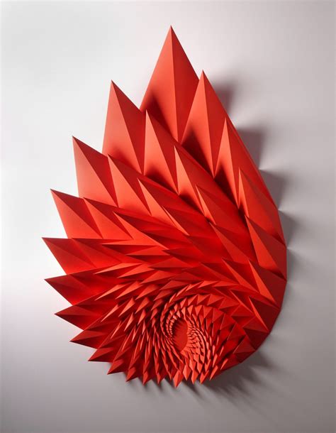 De Nouvelles Sculptures Géométriques De Papier Par Matthew Shlian