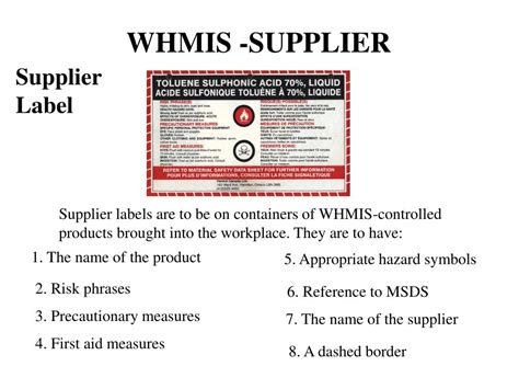 View msds power point.ppt from chemistry 1302 at baylor university. PPT - WHMIS PowerPoint Presentation, free download - ID ...