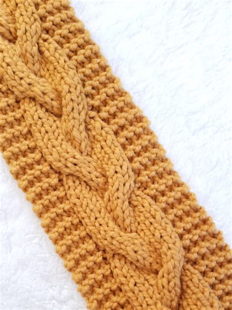 Beacon Cable Scarf Knitting Pattern