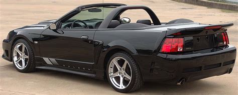 Black 2002 Saleen S281 Ford Mustang Convertible