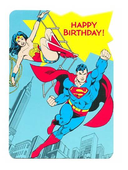 Superman Birthday Happy Woman Wonder Quotes Cards