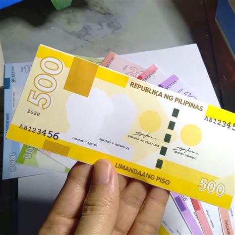 Printable Philippine Play Money Joy In Crafting