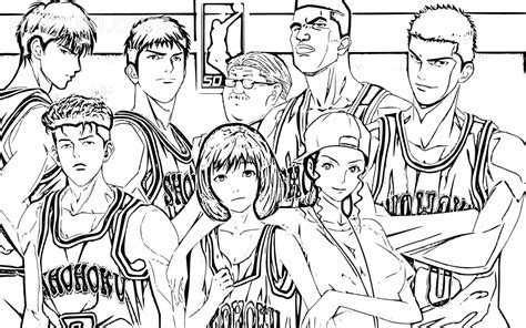 Dibujos De Slam Dunk Para Colorear Aniyuki Com