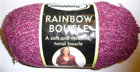 Jo-Ann Sensations RAINBOW BOUCLE Yarn 11 oz. FUSCHIA soft