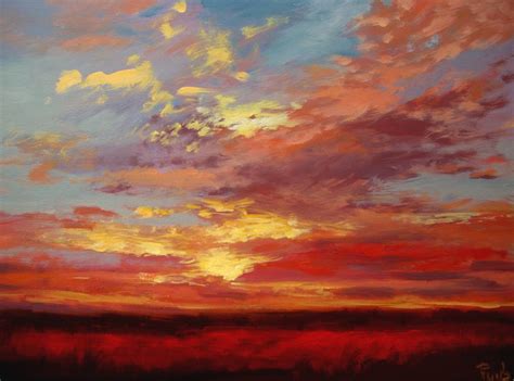 Pacific sunset, original oil painting by l. Sunset Paintings by Wendy-Puerto: Most Recent Sunset Sky from wendy puerto Sunset Paintings