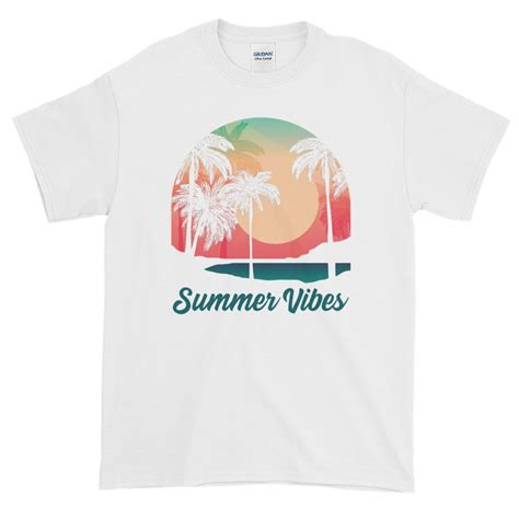 Summer Vibes Shirt Summer Vibes T Shirt Cool Summer Shirt Etsy Uk