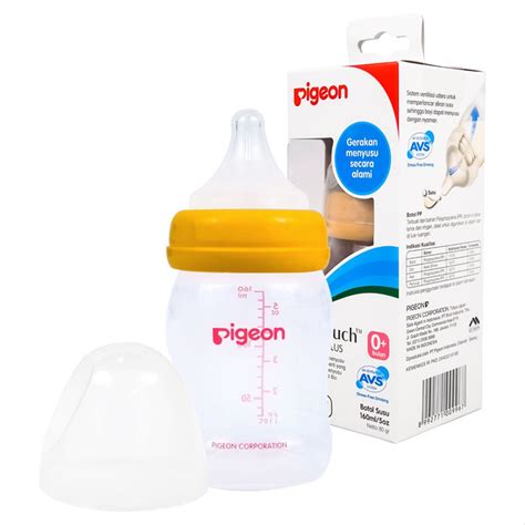 Pigeon ready stock wide neck bottle soft touch 160ml / 240ml milk bottle original ppsu korea bottle feeding. Jual Botol Susu Bayi Pigeon Peristaltic Wide Neck Plus 160 ...