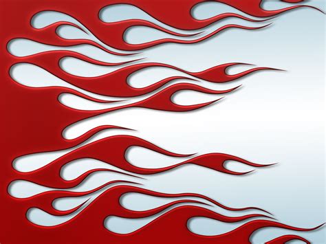 Flames Red On White Flame Art Flame Design Pinstriping Designs
