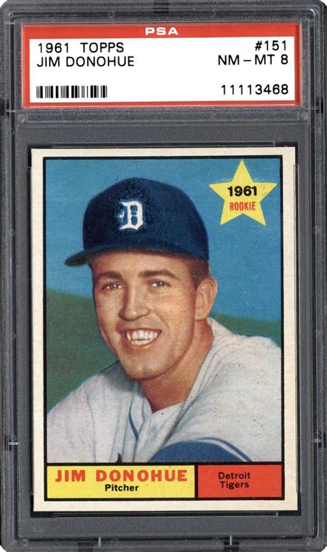 auction prices realized baseball cards 1961 topps jim donohue