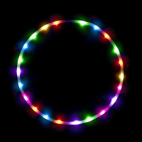 Led Hula Hoop Fully Rechargeable And Collapsable 28 Color Strobing