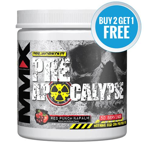April 18, 2020 by sheryl. MuscleMaxx Pre-Apocalypse 50 Servings [Buy 2 Get 1 Free ...