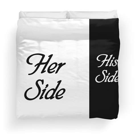 Funny Her Side His Side Of Bed Duvet Cover By Rott515 Funny Bed Duvet Covers Duvet Bedding