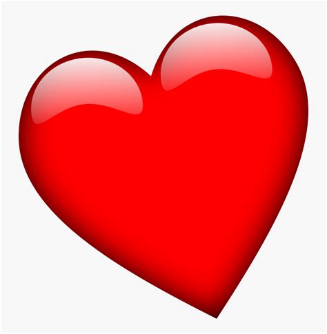 Big Bold Red Heart Clipart Heart Slanted Hd Png Download