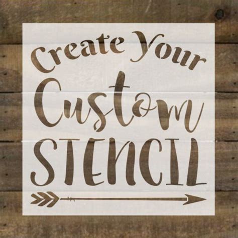 Custom Stencil Custom Reusable Stencil Stencil Etsy Custom