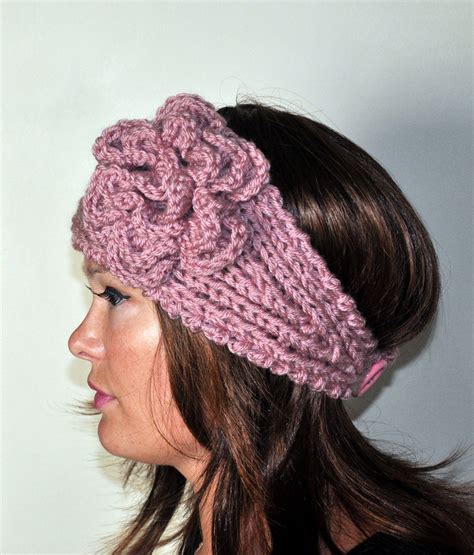 Crochet Headband Earwarmer Headwrap Ear Warmer Crochet Knit