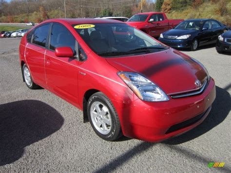 Need mpg information on the 2008 toyota prius? 2008 Barcelona Red Metallic Toyota Prius Hybrid #56275584 | GTCarLot.com - Car Color Galleries
