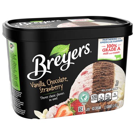 Breyers Vanilla Chocolate Strawberry Ice Cream Shop Ice Cream At H E B