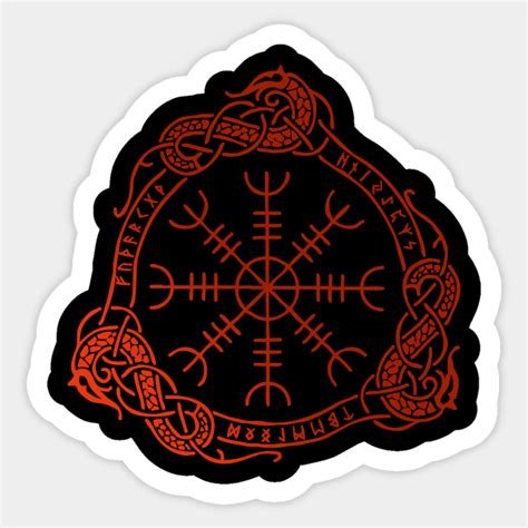 Viking Sigil Of Protection Viking Sticker Teepublic