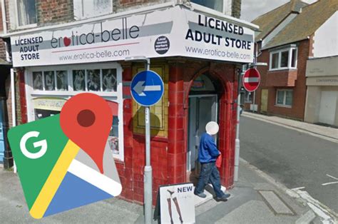 Google Maps Street View Catches Bloke Walking Out Of Erotic Sex Shop