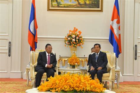 Cambodia Laos Pledge To Further Enhance Bilateral Ties Cooperation
