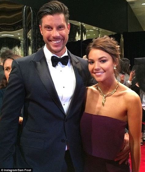 the bachelor s sam wood raves about bachelorette sam frost to tv week daily mail online