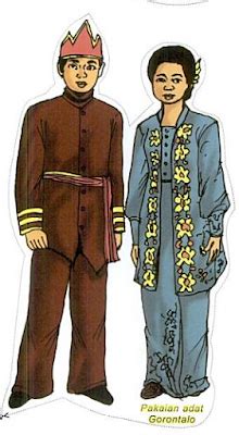 Baju ini berlengan pendek, dan mempunuai bentuk. Indonesian Culture: Gorontalo