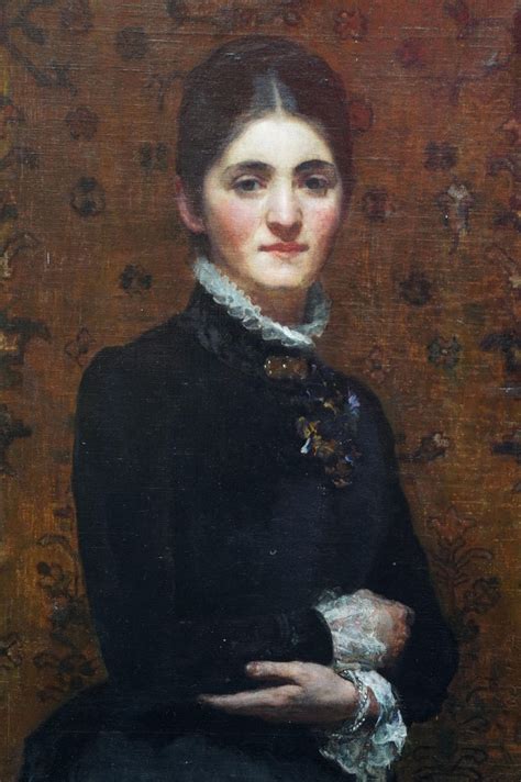 Frederick Samuel Beaumont Portrait Of A Lady British Victorian Art