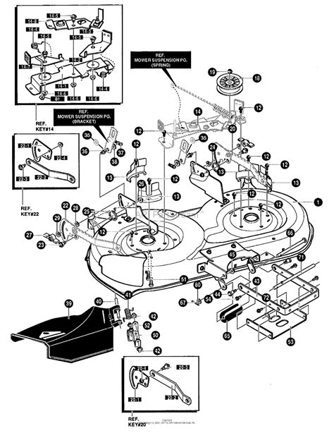 Murray 42561x8b Lawn Tractor 1997 Parts Diagram For Mower Housing