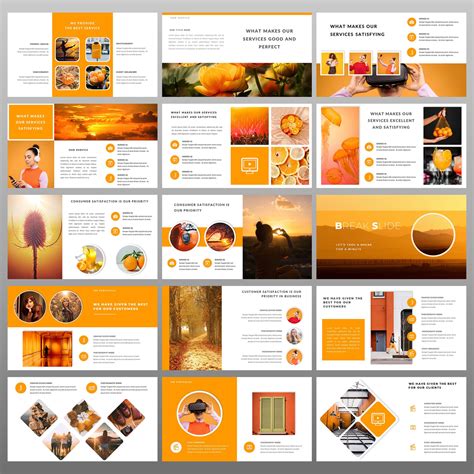 Orange Powerpoint Template 99363 Templatemonster